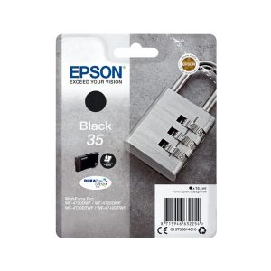 epson 35 black original ink cartridge padlock t3581