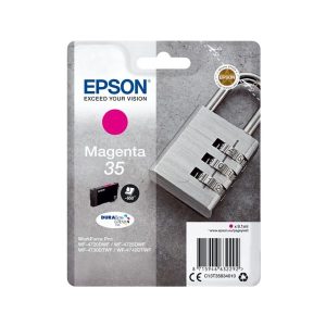 epson 35 magenta original ink cartridge padlock t3583