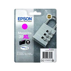 epson 35xl magenta original high capacity ink cartridge padlock t3593