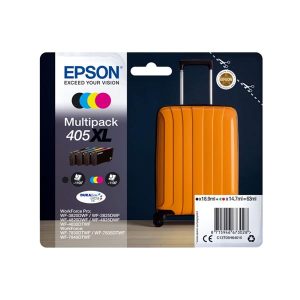 epson 405xl multipack full set 4 high capacity original high capacity ink cartridges suitcase c13t05h64010