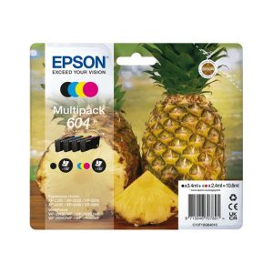 epson 604 multipack full set 4 original ink cartridges pineapple c13t10g64010