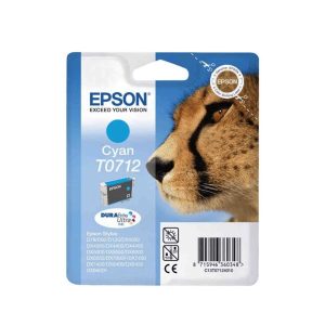 epson t0712 cyan original ink cartridge cheetah c13t07124010