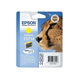 epson t0714 yellow original ink cartridge cheetah c13t07144010