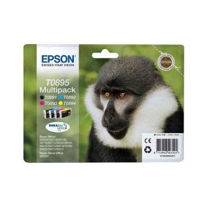 epson t0895 multipack full set 4 original ink cartridges monkey c13t08954010