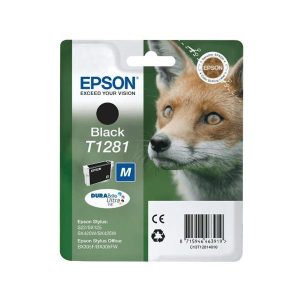 epson t1281 black original ink cartridge fox c13t12814011