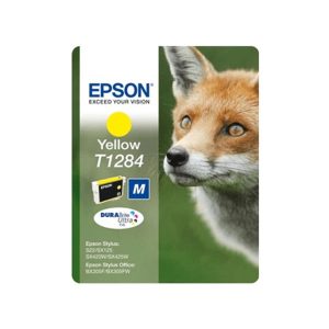 epson t1284 yellow original ink cartridge fox c13t12844010