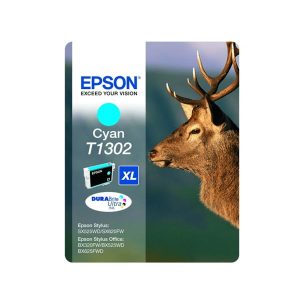 epson t1302 cyan original high capacity ink cartridge stag c13t13024012