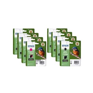 epson t159 multipack full set 8 original ink cartridges kingfisher