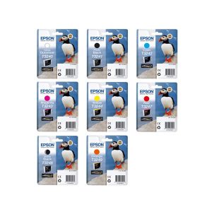 epson t324 multipack full set 8 original ink cartridges puffin