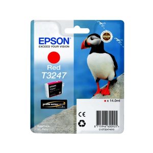 epson t3247 red original ink cartridge puffin c13t32474010