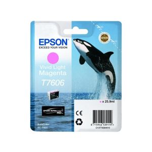 epson t7606 vivid light magenta original ink cartridge killer whale c13t760640