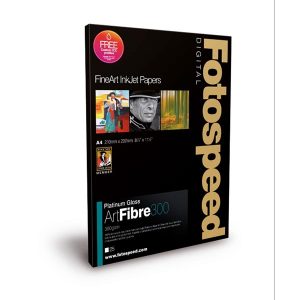 fotospeed platinum gloss art fibre 300gsm a3plus 25 sheets