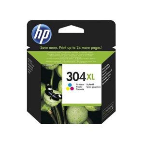 hp 304xl tricolour original high capacity ink cartridge n9k07ae