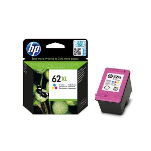 hp 62xl tricolour original high capacity ink cartridge c2p07ae