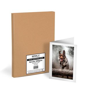 novajet baryta 300gsm a5 greetings cards 25 cards