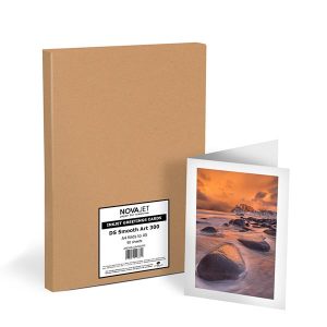 novajet double sided smooth fine art 300gsm a5 greetings cards 50 cards