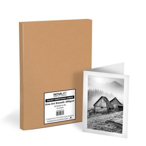 novajet smooth fine art 300gsm a6 greetings cards 100 cards