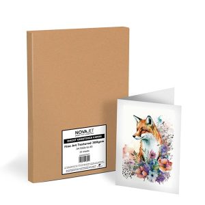 novajet textured fine art 300gsm square greetings cards 25 cards