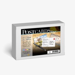 permajet 6x4inch gloss postcards backprinted with template 25 cards