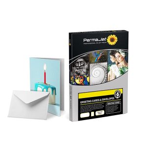 permajet gloss matt 310gsm a5 greetings cards 25 cards