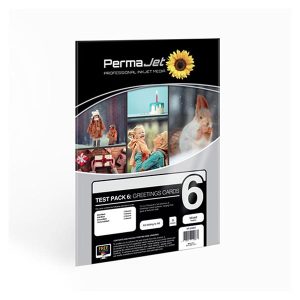 permajet greetings cards a5 test pack 6 8 sheets