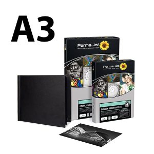 permajet snapshut black a3 landscape photobook paper bundle ds matt 25 sheets