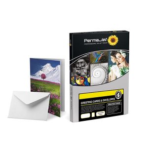 permajet textured matt 310gsm a5 greetings cards 25 cards