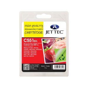 remanufactured canon cli551xlbk black high capacity ink cartridge 6443b001
