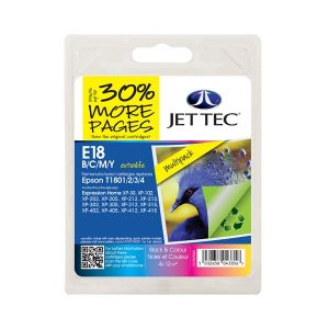 remanufactured epson 18 multipack full set 4 ink cartridges daisy t1806