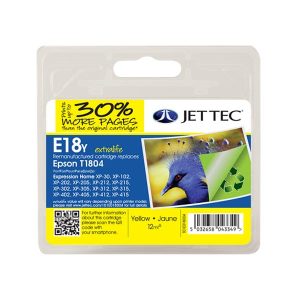 remanufactured epson 18 yellow ink cartridge daisy t1804