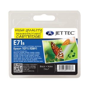 remanufactured epson t0711 black ink cartridge cheetah c13t07114010