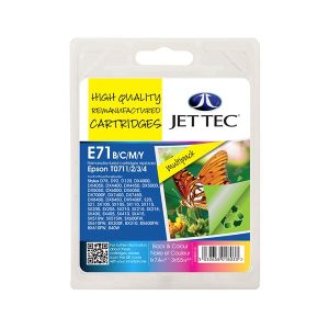remanufactured epson t0715 multipack full set 4 ink cartridges cheetah c13t07154010