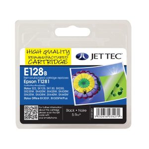 remanufactured epson t1281 black ink cartridge fox c13t12814011