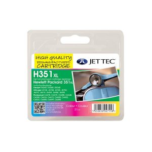remanufactured hp 351 xl tricolour high capacity ink cartridge cb338ee