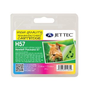 remanufactured hp 57c tricolour ink cartridge c6657ae
