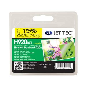 remanufactured hp 920 xl black high capacity ink cartridge cd975ae