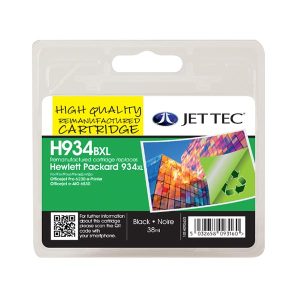 remanufactured hp 934 xl black high capacity ink cartridge c2p23ae