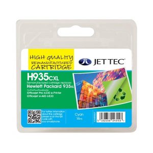 remanufactured hp 935 xl cyan high capacity ink cartridge c2p24ae
