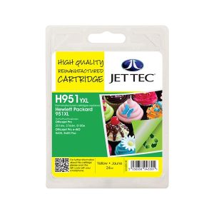 remanufactured hp 951 xl yellow high capacity ink cartridge cn048ae