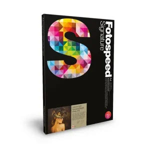 fotospeed natural soft textured bright white 315gsm a4 25 sheets