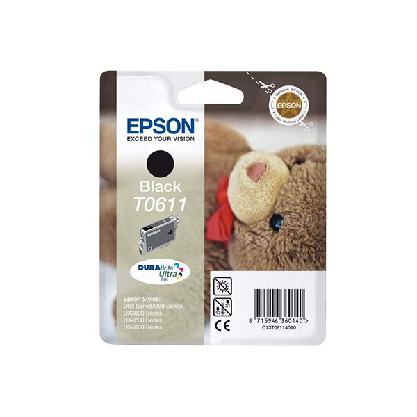 epson t0611 teddy bear cartridge family archive